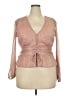 Sofia by Sofia Vergara Pink Long Sleeve Blouse Size XXL - photo 1