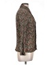 Zara Basic Floral Green Long Sleeve Blouse Size L - photo 4