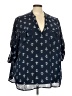 rue21 Blue 3/4 Sleeve Blouse Size 3X - photo 1