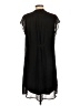 GNW 100% Polyester Solid Black Casual Dress Size L - photo 2