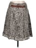 Mayle 100% Silk Paisley Gray Silk Skirt Size 8 - photo 1