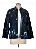 Chico's 100% Polyester Print Blue Blazer Size Lg (2) - photo 1