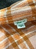 Aerie 100% Cotton Plaid Orange 3/4 Sleeve Button-Down Shirt Size M - photo 4