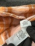 Aerie 100% Cotton Plaid Orange 3/4 Sleeve Button-Down Shirt Size M - photo 5