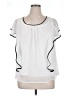 Alyx 100% Polyester Solid White Short Sleeve Blouse Size 1X - photo 1