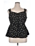 BLOOMCHIC 100% Polyester Floral Black Sleeveless Blouse Size 14 - 16 - photo 1