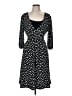Style&Co Polka Dots Black Casual Dress Size M - photo 1