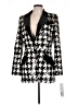 Jovani Houndstooth Silver Blazer Size 10 - photo 1
