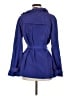 Etcetera 100% Polyester Blue Trenchcoat Size 6 - photo 2