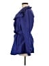 Etcetera 100% Polyester Blue Trenchcoat Size 6 - photo 5