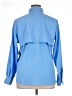 Columbia 100% Polyester Checkered-gingham Blue Long Sleeve Blouse Size XL - photo 2