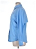 Columbia 100% Polyester Checkered-gingham Blue Long Sleeve Blouse Size XL - photo 5