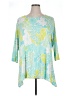 Ruby Rd. Green 3/4 Sleeve Blouse Size 1X - photo 1