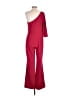 Adrianna Papell Solid Red Jumpsuit Size 10 - photo 2