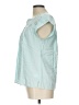 Daniel Rainn 100% Rayon Teal Short Sleeve Blouse Size L - photo 5
