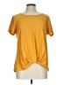 Rose + Olive Yellow Short Sleeve Top Size L - photo 1