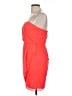 Cache 100% Polyester Orange Cocktail Dress Size 10 - photo 5