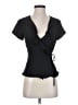 Forever 21 Black Short Sleeve Blouse Size S - photo 1