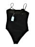 Assorted Brands Solid Black One Piece Swimsuit Size L - photo 2