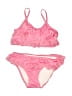 Crazy 8 Hearts Pink Two Piece Swimsuit Size 5T - photo 1