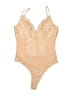 Socialite 100% Polyester Tan Bodysuit Size S - photo 1