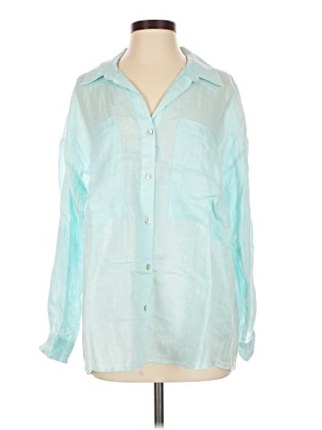 Magaschoni 3/4 Sleeve Button-Down Shirt (view 1)