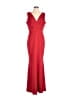 Badgley Mischka Red Cocktail Dress Size 12 - photo 1