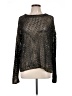 Pink Martini Metallic Solid Black Pullover Sweater Size L - photo 1