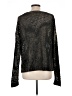 Pink Martini Metallic Solid Black Pullover Sweater Size L - photo 2