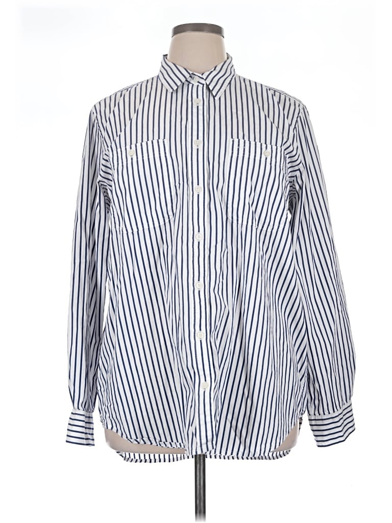 Pre-owned Polo Ralph Lauren Long Sleeve Button Down Shirt In Blue