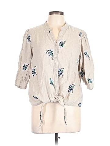 Charter Club 3/4 Sleeve Button-Down Shirt (view 1)