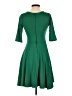 Unique Vintage Solid Green Cocktail Dress Size S - photo 2