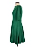 Unique Vintage Solid Green Cocktail Dress Size S - photo 5