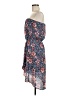 Express 100% Polyester Floral Blue Casual Dress Size M - photo 5