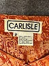Carlisle 100% Silk Paisley Orange Long Sleeve Silk Top Size 12 - photo 7