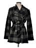 CoffeeShop 100% Polyester Plaid Gray Coat Size M - photo 1