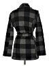 CoffeeShop 100% Polyester Plaid Gray Coat Size M - photo 2