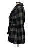 CoffeeShop 100% Polyester Plaid Gray Coat Size M - photo 5