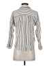 Madewell 100% Viscose Stripes Ivory 3/4 Sleeve Button-Down Shirt Size XS - photo 2