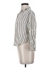 Madewell 100% Viscose Stripes Ivory 3/4 Sleeve Button-Down Shirt Size XS - photo 5
