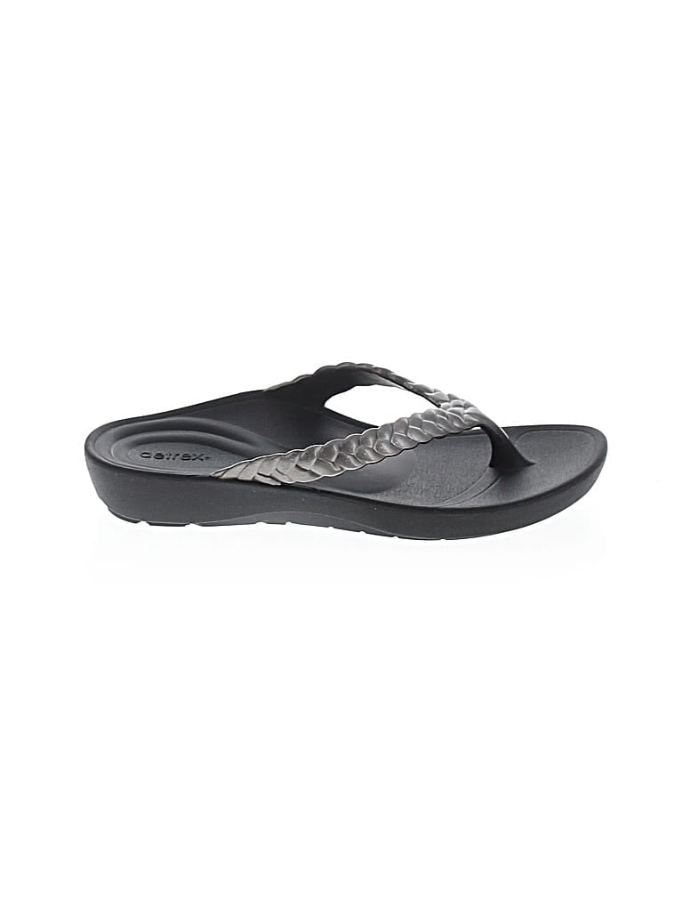 Assorted Brands Flip Flops In Silver