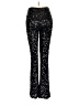 Forever 21 100% Polyester Stars Black Casual Pants Size M - photo 2