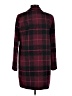 1.State 100% Polyester Plaid Burgundy Coat Size M - photo 2