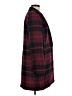 1.State 100% Polyester Plaid Burgundy Coat Size M - photo 4