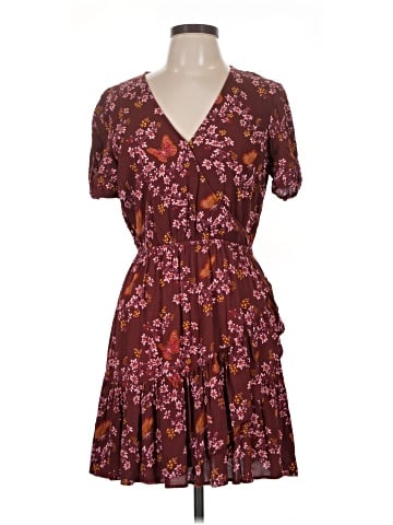 Madewell Ruffle-Wrap Dress in Windowbox Floral (view 1)