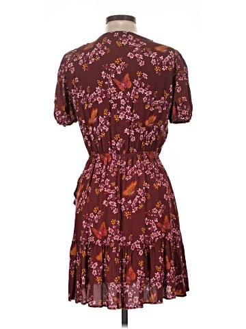 Madewell Ruffle-Wrap Dress in Windowbox Floral (view 2)