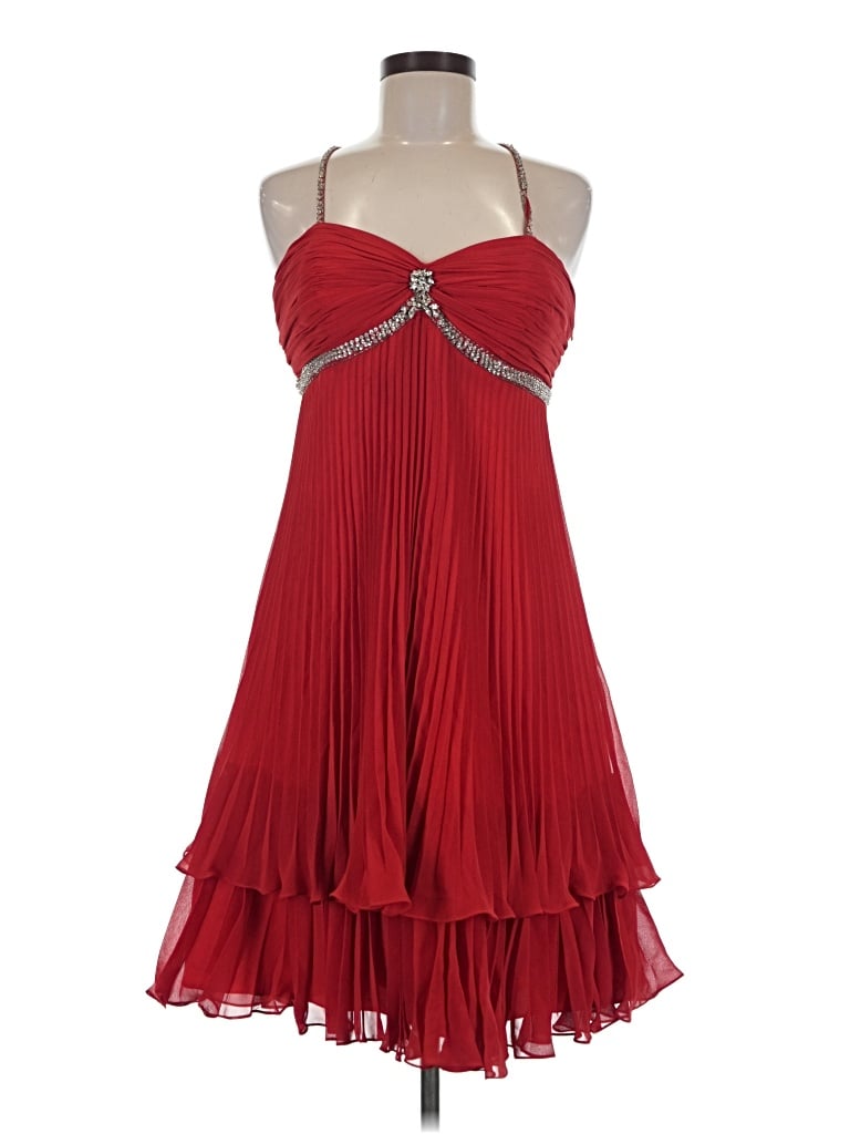 Pre-owned Assorted Brands Cocktail Dress In Red