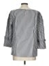 Talbots Gray 3/4 Sleeve Blouse Size L - photo 2
