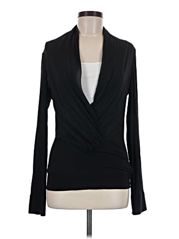 Marciano Long Sleeve Silk Top (view 1)