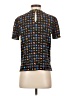 ETRO 100% Silk Black Short Sleeve Top Size S - photo 2